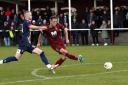 Tranent (maroon) thumped East Kilbride to progress to the third round of the Scottish Cup.