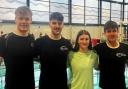 Calum Peebles, Stefan Krawiec, Zara Krawiec and Sam Downie were representing East Lothian Swim Team at the British Swimming Championships