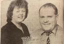 Alex Marshall and wife Diane celebrate his maiden World Indoors Singles title.... 25 years ago this week