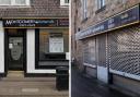 Montgomery Optometrists in Tranent (left) has now closed. Image: Google Maps,. Right: The closed optometrists in Prestonpans