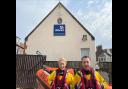 Steven and Vikki Selby have attended their first RNLI call-out together. Image: RNLI/Rhona Meikle