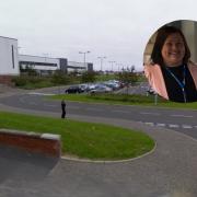 Dunbar Grammar School (image: Google Maps). Inset: Headteacher Claire Slowther