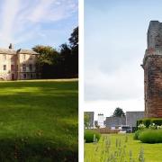 Newhailes House and Gardens and Preston Tower. Images National Trust for Scotland and Preston Seton Gosford Area Partnership