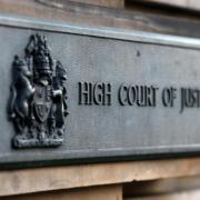 The trial was taking place at the High Court in Edinburgh when the incident took place