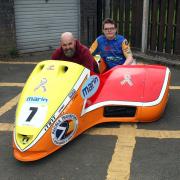 Colvin Denholm is teaming up with teenage son Ross in sidecar racing this weekend