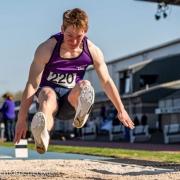 Adam Hoole, pictured at the Scottish Student Sport Championships, has represented Scotland at a senior level for the first time. Picture: Bobby Gavin.