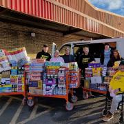 Johnnie managed to buy over £2,100 worth of goods from the donations