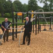 Councillors Colin McGinn and Andy Forrest have opened the new play area in Musselburgh's Lewisvale Park
