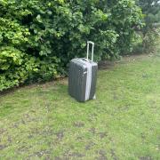 The suitcase was found abandoned in Wallyford