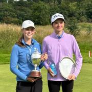 Evie McCallum and Ellie Bent have been celebrating on the golf course