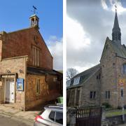 The Auld Kirk (L) and Chalmers Memorial Church (R)