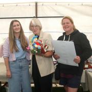 Shauni Patterson, Sheila Poulson and Keisha McCreath were among those in attendance at Innerwick Flower Show