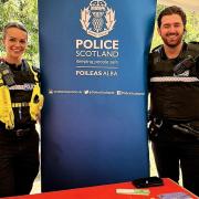 PC Gemma Gill-Stafford and PC Dermott Maughan attended a freshers’ event at Queen Margaret University, Musselburgh