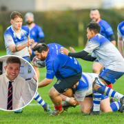 Ross High's trip to face Stewartry has been postponed following the death of their captain Aiden Hoenigmann (inset). Main image: Gordon Bell