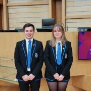 Ben Kean and Mia Williams have spoken in the Scottish Parliament about a visit to Auschwitz