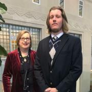 Hazel Foley and her son Harry were sworn in as US citizens in 2018
