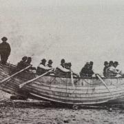 Lifeboat styles have changed considerably over the years, as this early Dunbar lifeboat shows