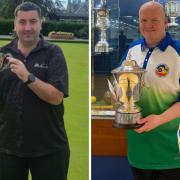 Derek Oliver (left) and Billy Mellors are among the East Lothian bowlers hoping for a busy weekend