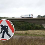 Roadworks on the A1, near East Linton, are set to take place throughout much of May. Main image: Copyright Richard West and licensed for reuse under this Creative Commons Licence.