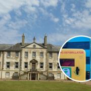 The defibrillator at Newhailes House and Gardens was damaged. Image: Copyright David M Clark and licensed for reuse under this Creative Commons Licence.