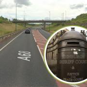 The man was driving on the A68  near to the junction of the A720 and Salters Road in Dalkeith. Image: Google Maps