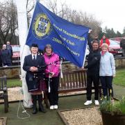 Royal Musselburgh Golf Club has opened for the season. The flag was raised by golf professional Callum Smith  with club captain Pam Hall (right), Morag Burns (ladies' captain, left) and piper