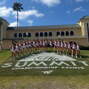 The Black Diamond Cheerleaders at the world championships in Orlando