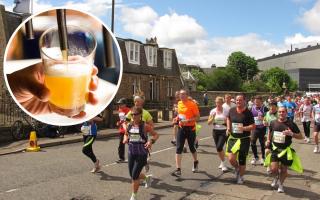 Edinburgh Marathon runners will be able to enjoy a beer at the finish. Main image Richard Webb and licensed for reuse under Creative Commons Licence