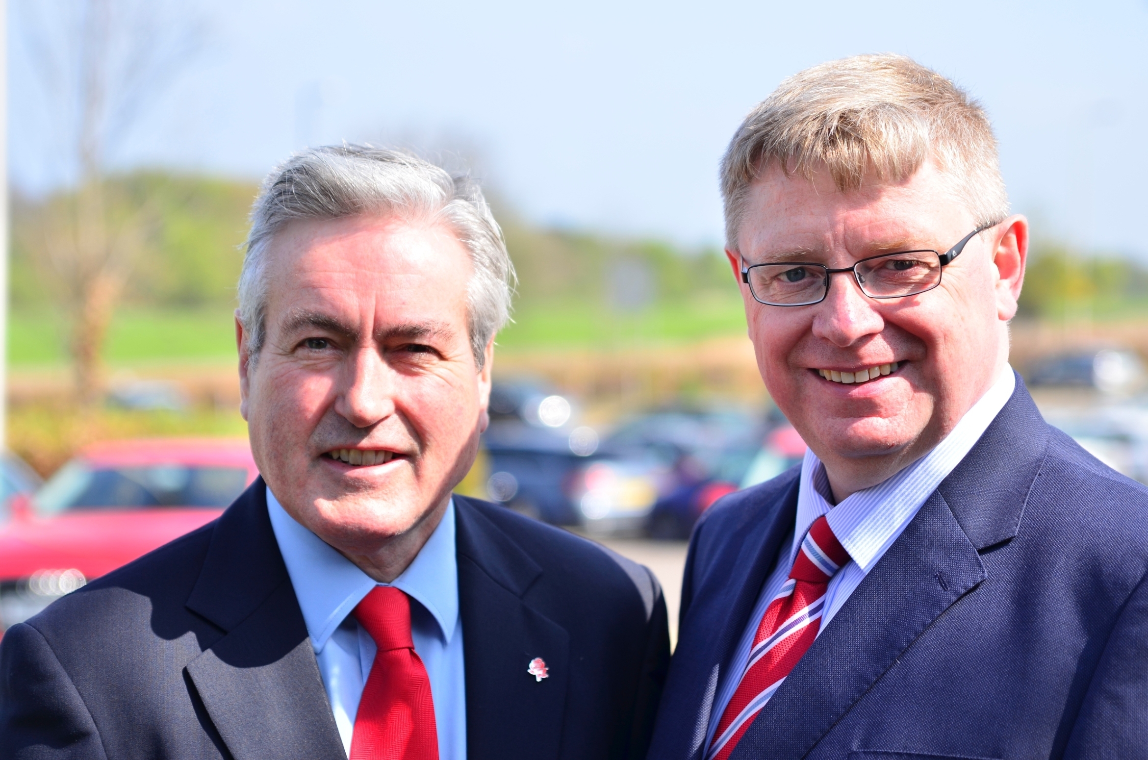 Martin Whitfield (right) is calling for the reopening of the Haddington branch line