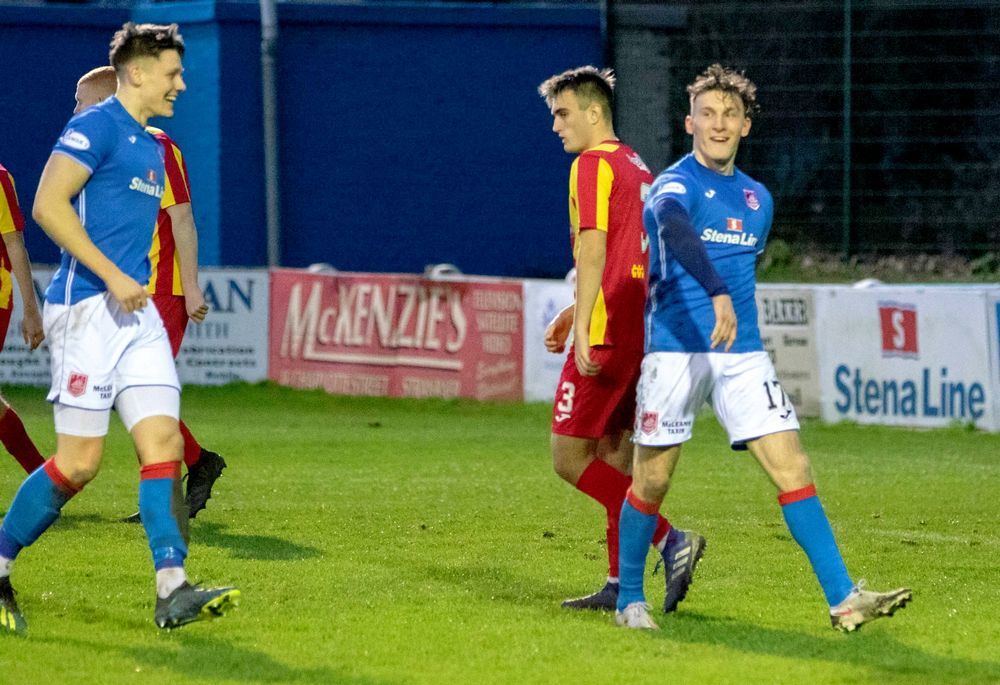 Former Ross High School pupil Ruari Paton is hoping to fire Stranraer into the next round of the Scottish Cup. Picture: Bill McCandlish