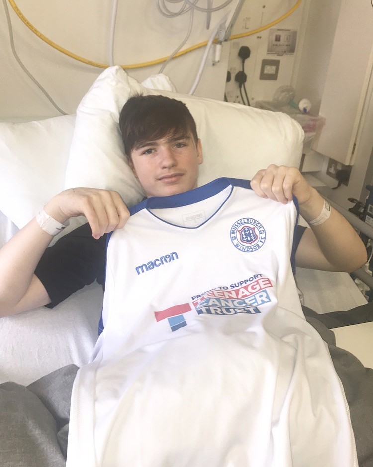 Aidan Hogg was diagnosed with leukaemia at the beginning of last month