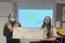 Dunbar Grammar School pupils Grace McLean and Angel-Louise Scott were celebrating after winning £3,000 for SiMBA