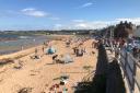 A busy East Beach at North Berwick