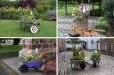 Some of the wheelbarrows that have been popping up around Haddington