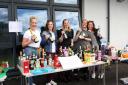 The bottle stall at Letham Mains Primary School proved a popular attraction