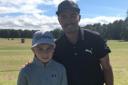 Ryan Killorn pictured with former Scottish Open champion Rickie Fowler