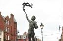 The unveiling of a sculpture in Dunbar was causing controversy. Copyright Gordon Hatton and licensed for reuse under this Creative Commons Licence.