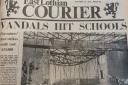 Damage to schools in Tranent made the front page of the East Lothian Courier 50 years ago...