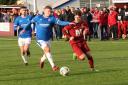 Tranent Juniors (red) played their part in an entertaining draw with Rangers B