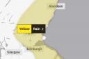 A yellow weather warning for rain will impact East Lothian tomorrow and Friday