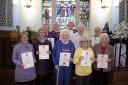 Tranent parish Church Guild members were presented with certificates to mark their service