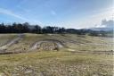 Picture shows sheep grazing on the motocross track at the farm near Humbie. Image: East Lothian Council planning portal