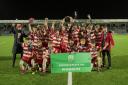 Loretto School were celebrating success in dramatic fashion at DAM Health Stadium. Image: Scottish Rugby