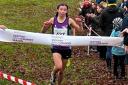 Cerys Wright took gold in the under-13 girls' event after a thrilling sprint finish