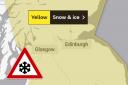 The Met Office has issued a yellow weather warning for snow and ice.