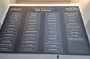 More than 40 names are listed on the Wall of Honour at Meadowbank