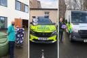 From left: East Lothian Community Hospital, Police Scotland and Scottish Ambulance Service staff received selection boxes as a thank you