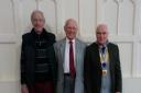 Musselburgh Probus Club members with guest speaker Tommy Taylor. From left to right: Ivor Highley, treasurer, Tommy Taylor, Alister Hadden, president