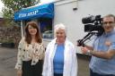 Pamela Zenati (centre) will appear on BBC One Scotland's Food Fest Scotland tonight with presenter Julie Lin (left)