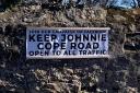 A banner placed by the campaign group looking to stop the closure of Johnnie Cope's Road